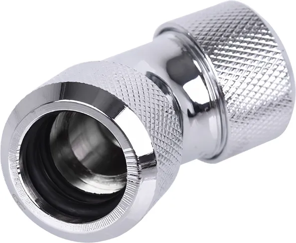 Raccord à 45° à compression pour Tube Ø16mm Alphacool Eiszapfen (Argent)