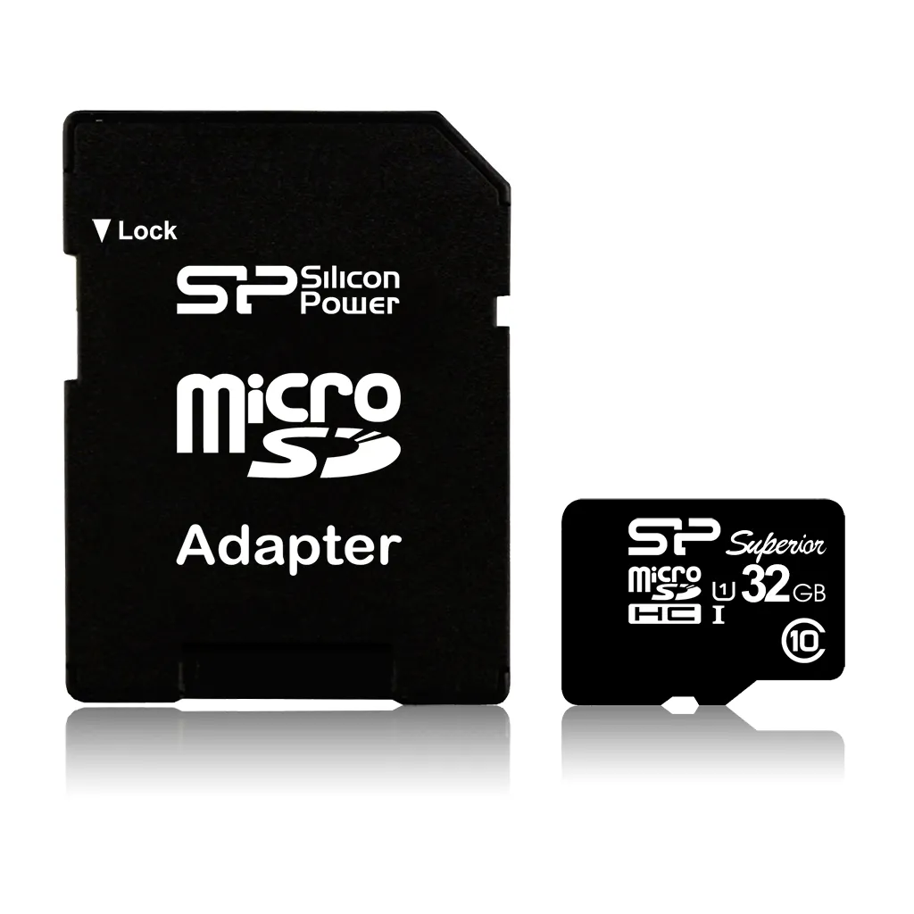 Carte mémoire Micro SD Silicon Power - 32Go avec adaptateur