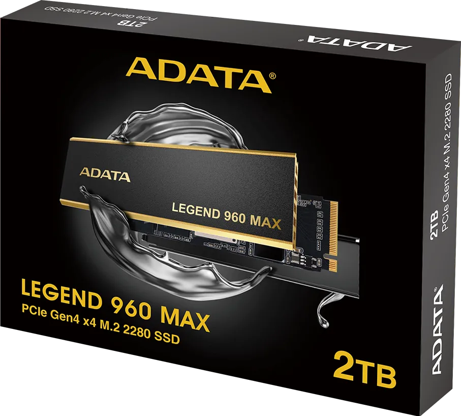 Disque SSD Adata Legend 960 Max 2To  avec dissipateur - M.2 NVMe Type 2280
