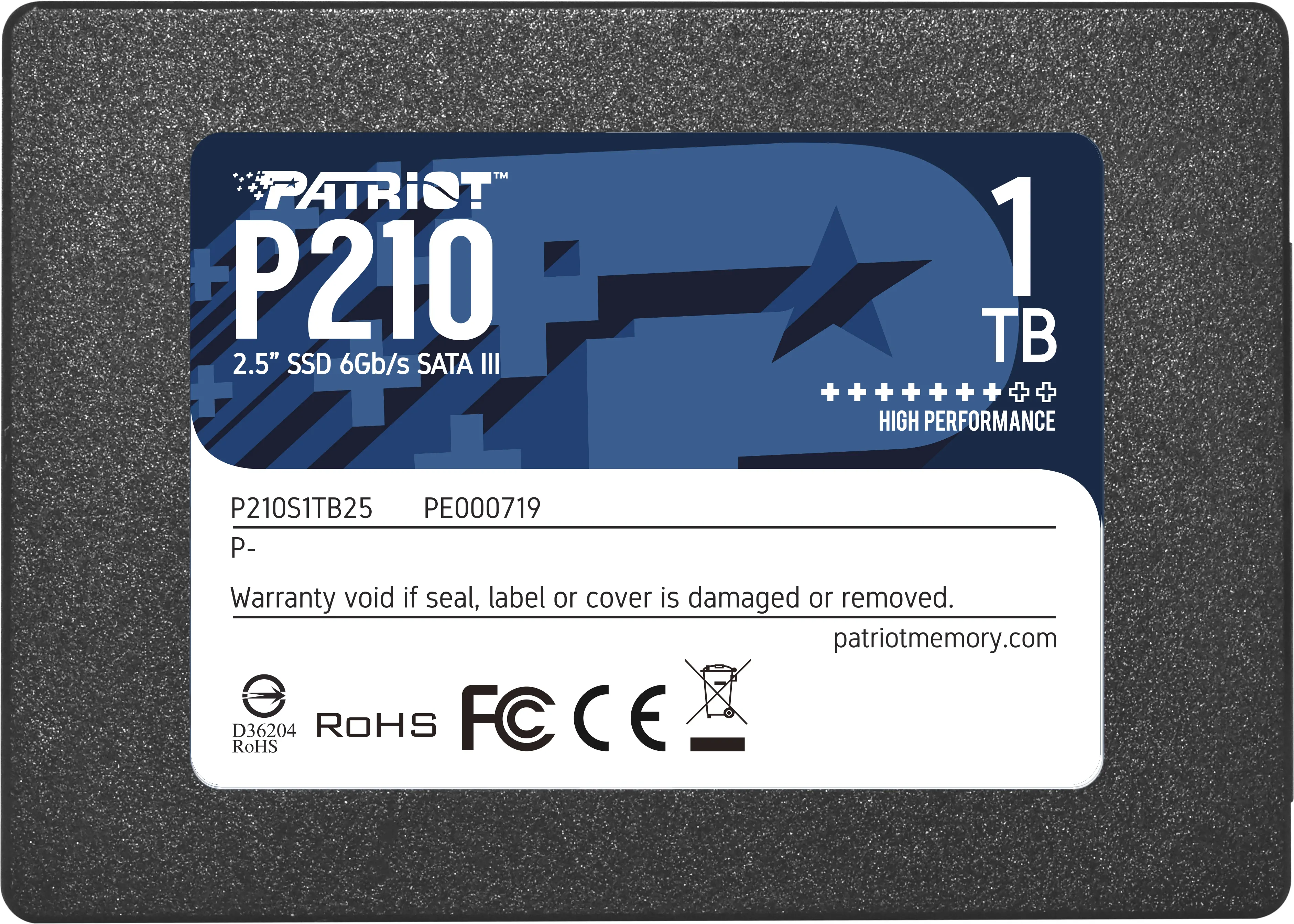 Disque SSD Patriot P210 1To  - S-ATA 2,5"