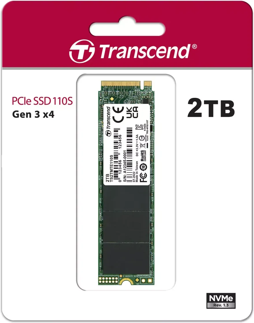 Disque SSD Transcend 110S 2To - M.2 NVMe Type 2280