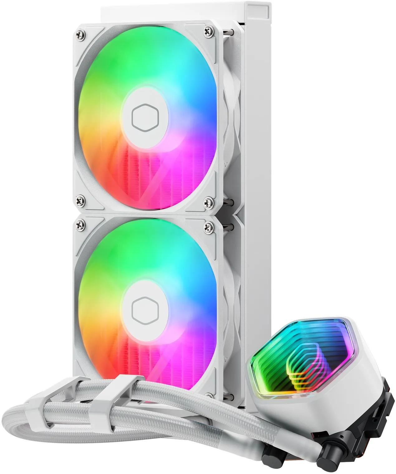 Kit Watercooling AIO Cooler Master MasterLiquid Core II RGB - 240mm (Blanc)