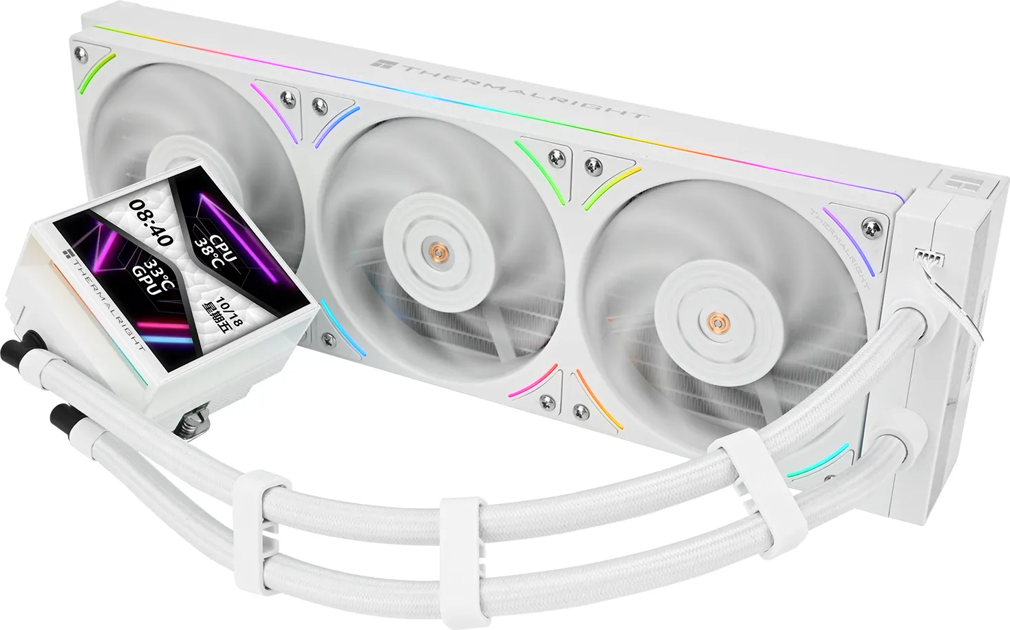 Kit Watercooling AIO Thermalright Hyper Vision UB RGB - 360mm (Blanc)
