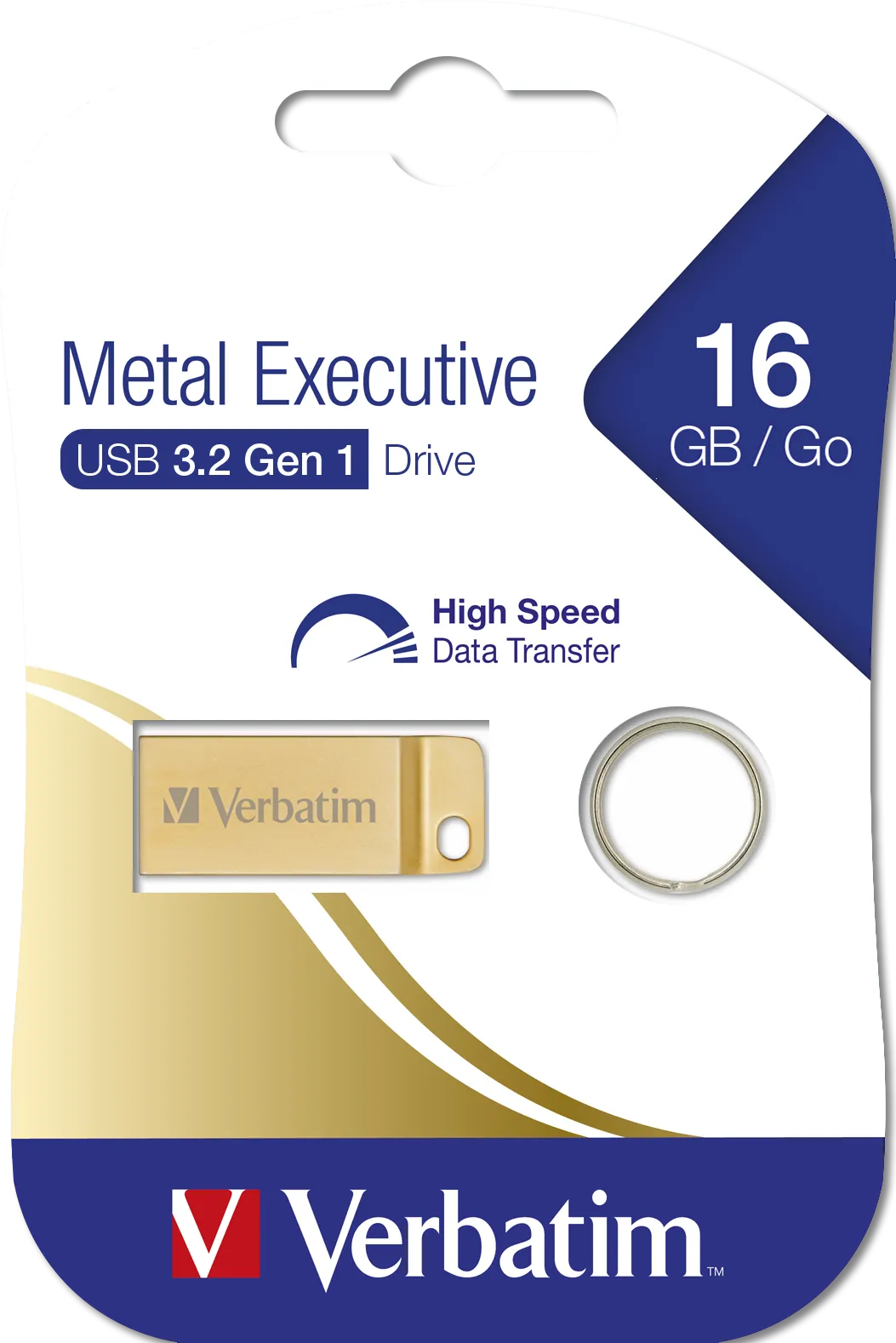 Clé USB 3.2 Verbatim Executive Métal - 16Go (Or)