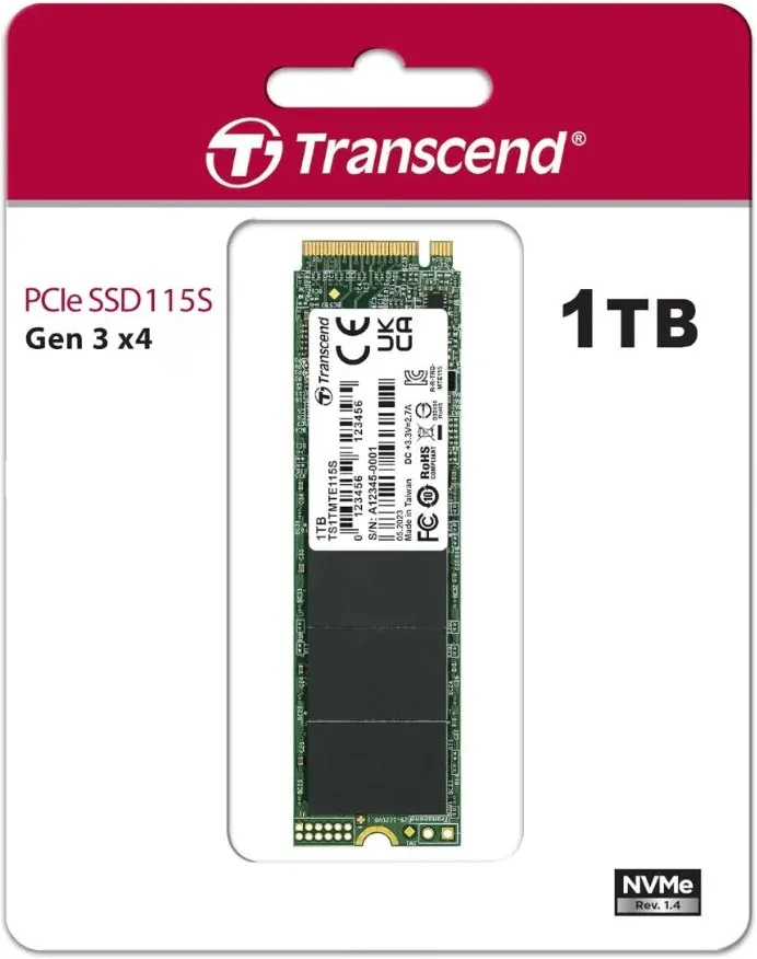 Disque SSD Transcend 115S 1To - M.2 NVMe Type 2280