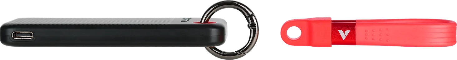 Disque SSD externe Verbatim Pocket - 1To (Noir/Rouge)