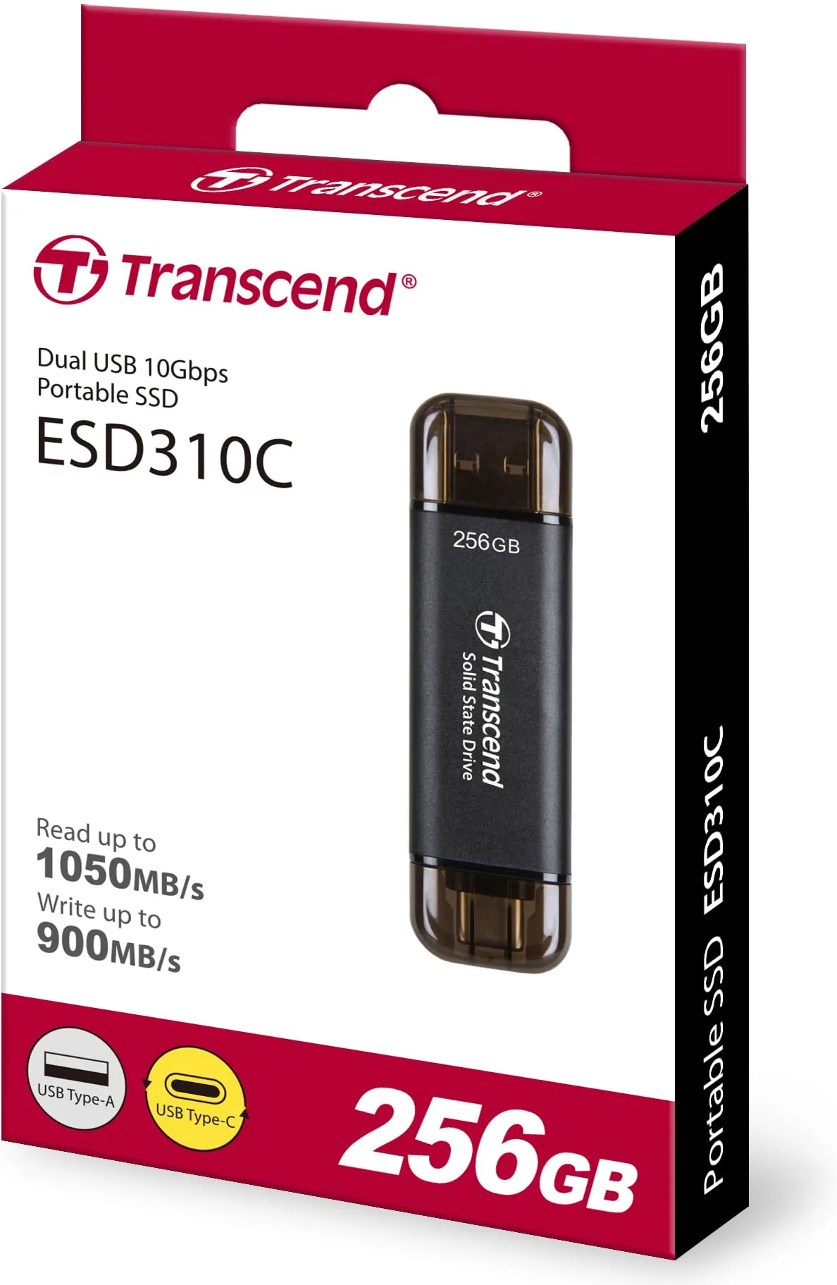 Disque SSD externe Transcend ESD310 - 256Go (Noir)
