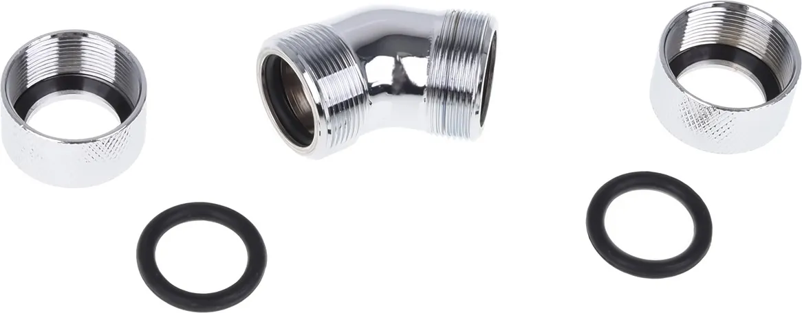 Raccord à 45° à compression pour Tube Ø16mm Alphacool Eiszapfen (Argent)