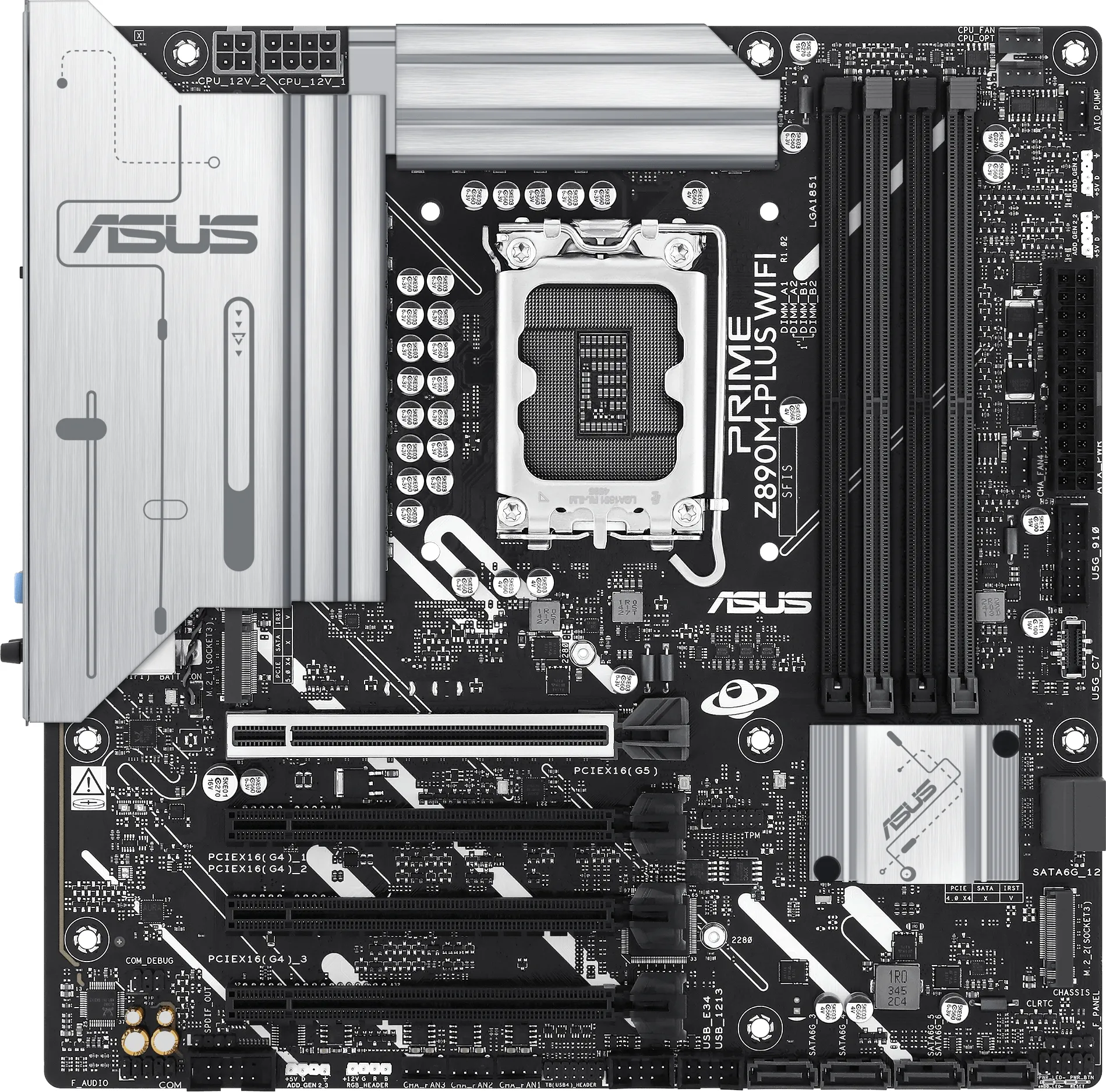 Carte Mère Asus Prime Z890M-Plus WiFi (Intel LGA 1851) Micro ATX