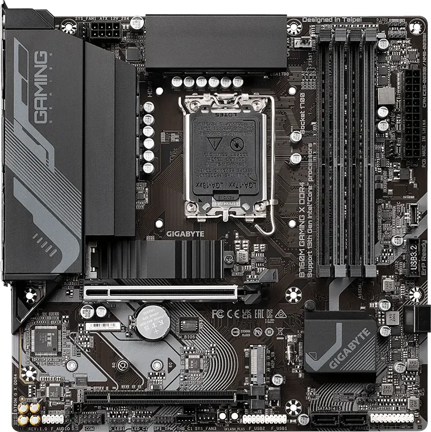 Carte Mère Gigabyte B760M Gaming X DDR4 (Intel LGA 1700) Micro ATX