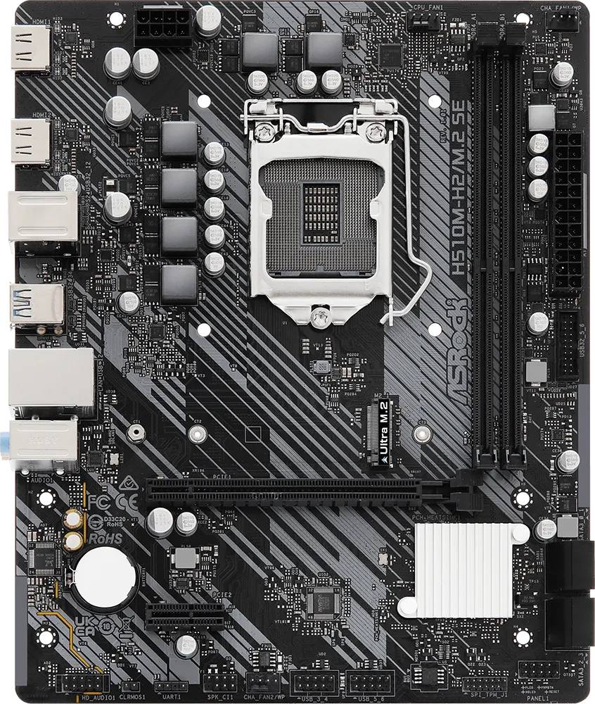 Carte Mère ASRock H510M-H2/M.2 SE (Intel LGA 1200) Micro ATX