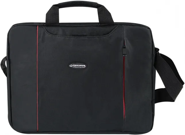 Sacoche Ordinateur Portable Esperanza Salerno 15,6" max (Noir/Rouge)
