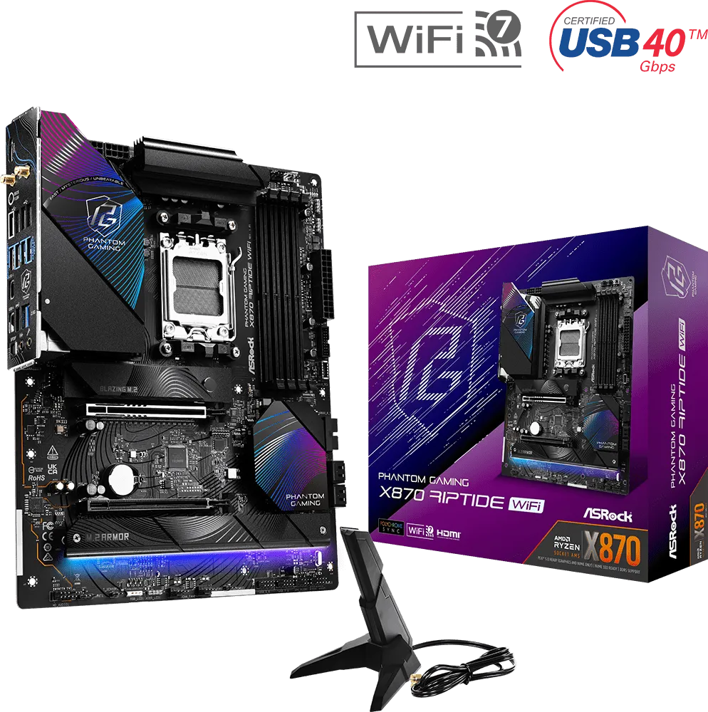 Carte Mère ASRock X870 Riptide WiFi (AMD AM5)