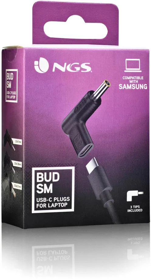 Pack 3 Embouts USB-C NGS Bud pour ordinateur portable Samsung