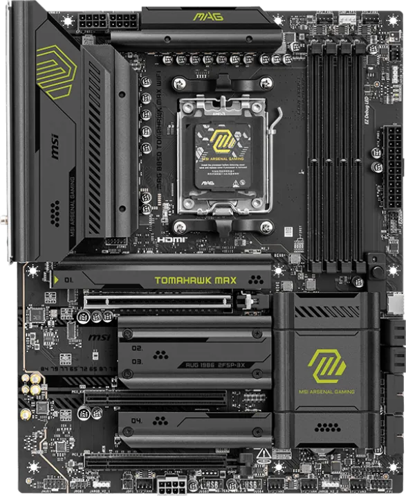 Carte Mère MSI Mag B850 Tomahawk Max WiFi (AMD AM5)