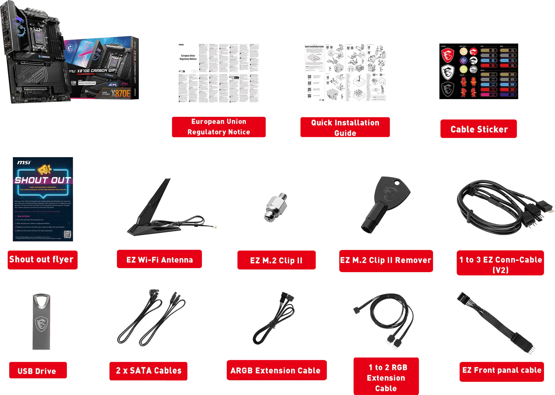 Carte Mère MSI MPG X870E Carbon WiFi (AMD AM5)