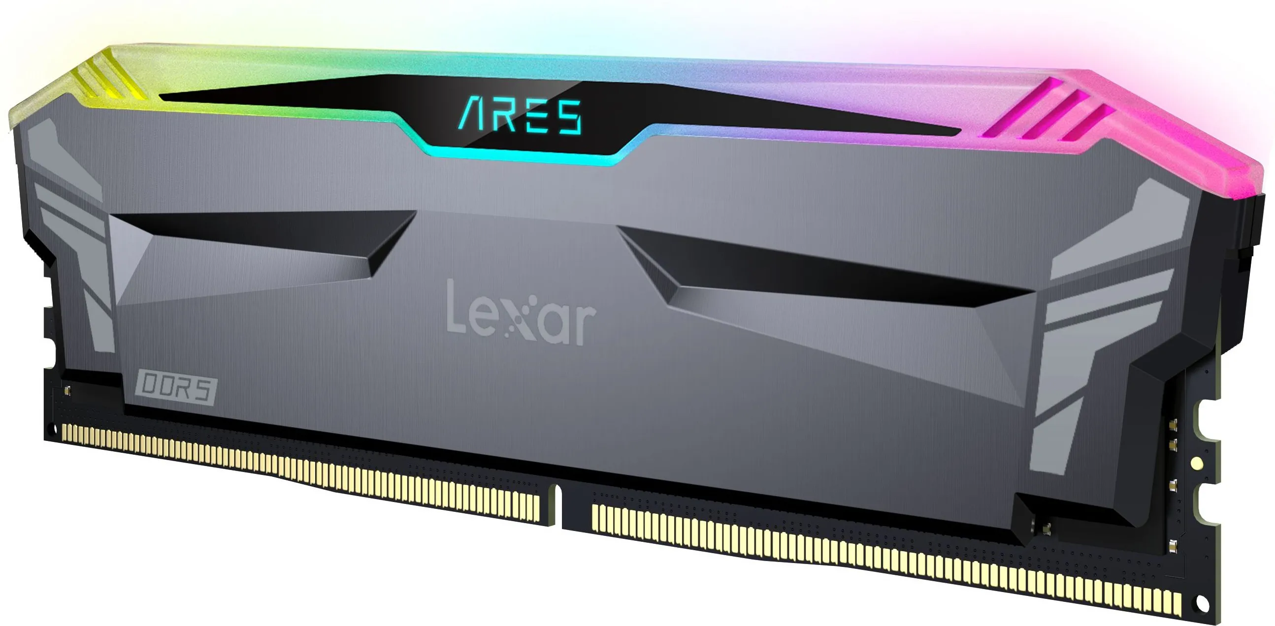 Kit Barrettes mémoire 32Go (2x16Go) DIMM DDR5 Lexar Ares RGB 6800MHz (Noir)