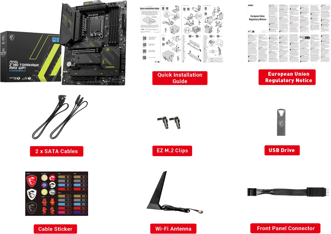 Carte Mère MSI Mag Z790 Tomahawk Max WiFi DDR5 (Intel LGA 1700)
