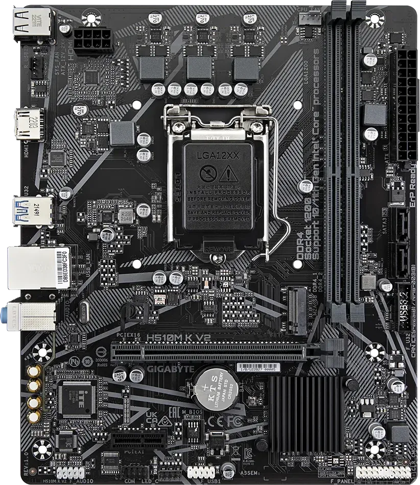 Carte Mère Gigabyte H510M-K V2 (Intel LGA 1200) Micro ATX