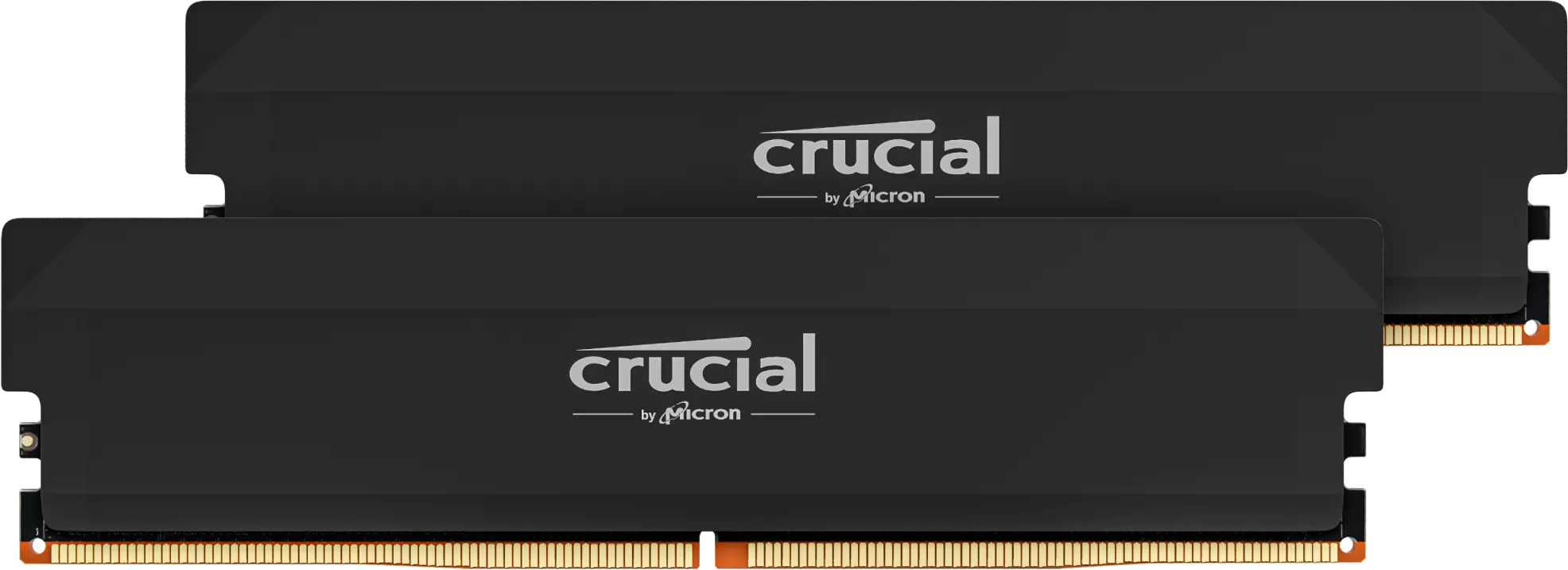 Kit Barrettes mémoire 64Go (2x32Go) DIMM DDR5 Crucial Pro OC Gaming 6000MHz (Noir)