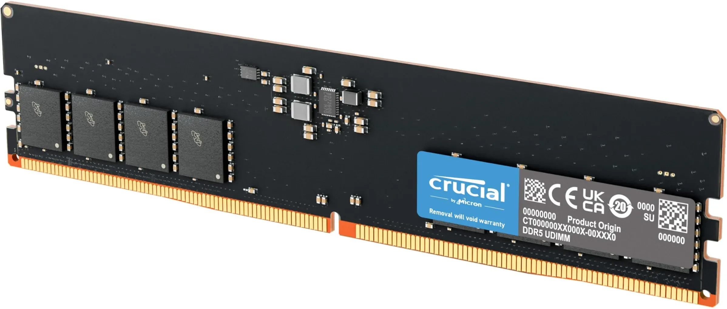 Barrette mémoire 64Go DIMM DDR5 Crucial Classic 5600MHz (Noir)