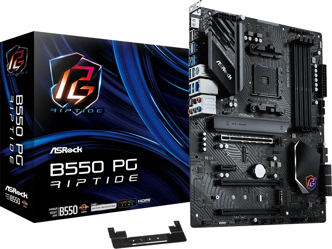 Carte Mère ASRock B550 Phantom Gaming Riptide (AM4)