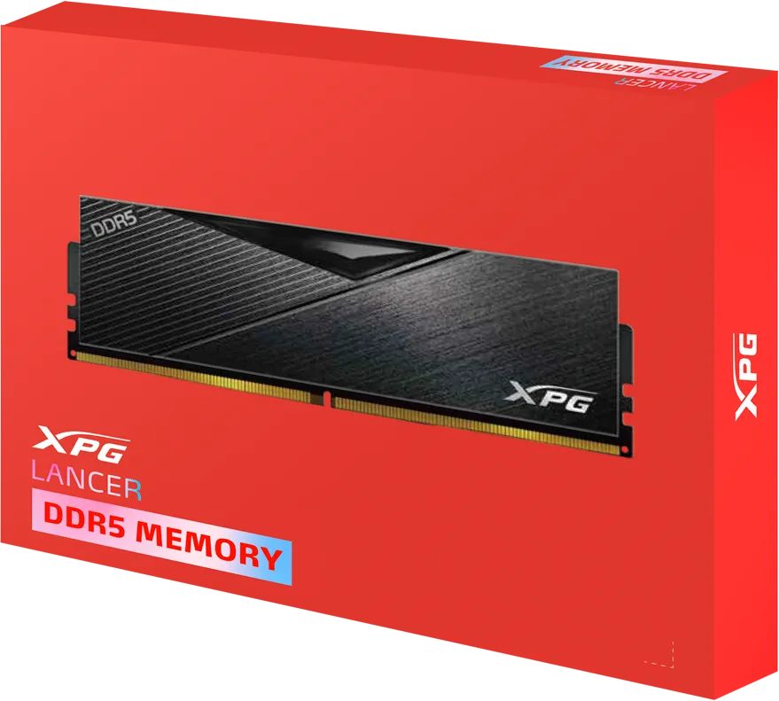 Kit Barrettes mémoire 32Go (2x16Go) DIMM DDR5 Adata XPG Lancer  6400MHz (Noir)