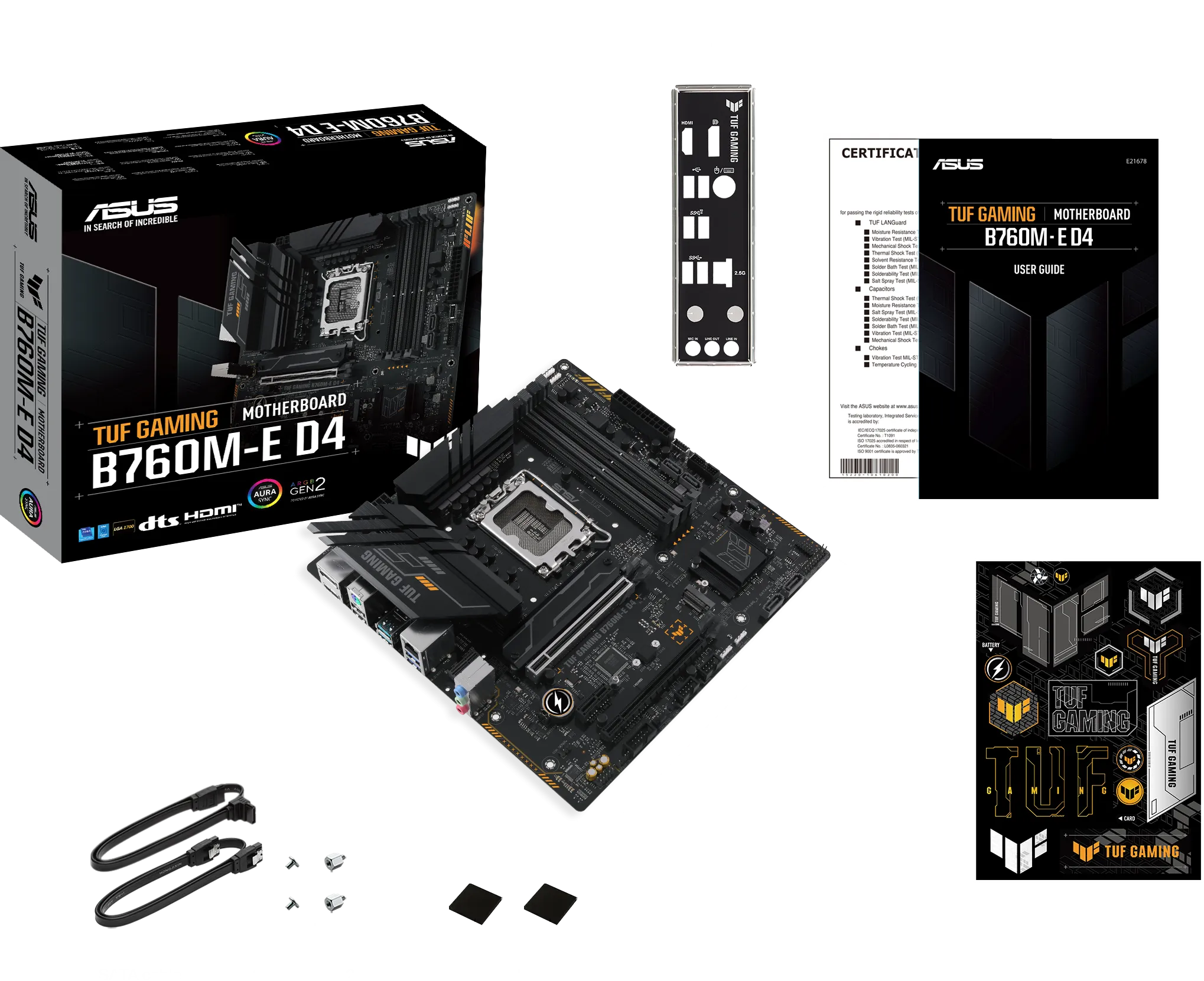 Carte Mère Asus Tuf Gaming B760M-E Gaming DDR4 (Intel LGA 1700) Micro ATX