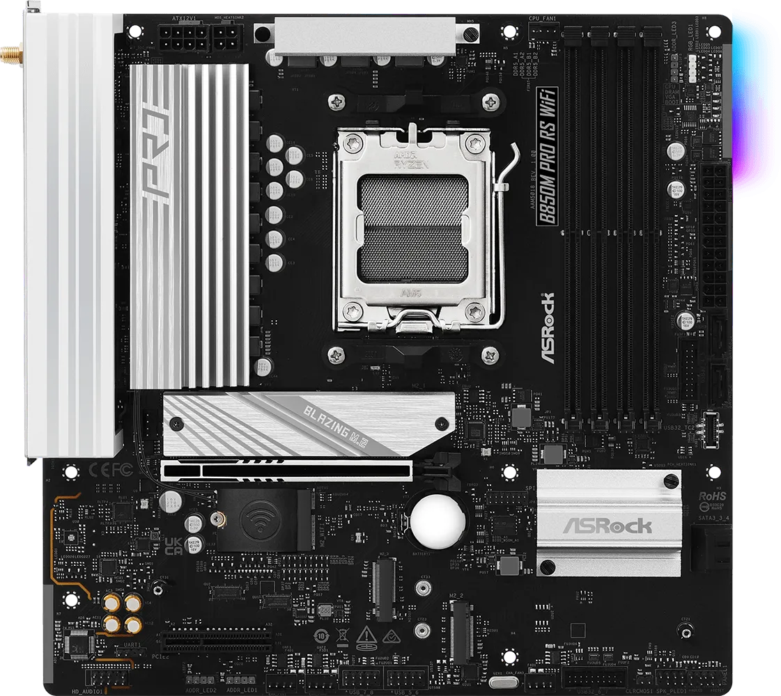 Carte Mère ASRock B850M Pro Race Sport WiFi (AMD AM5) Micro ATX