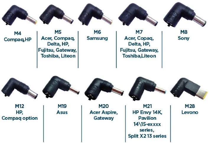 Chargeur universel Gembird pour ordinateur portable 60W (11 embouts)