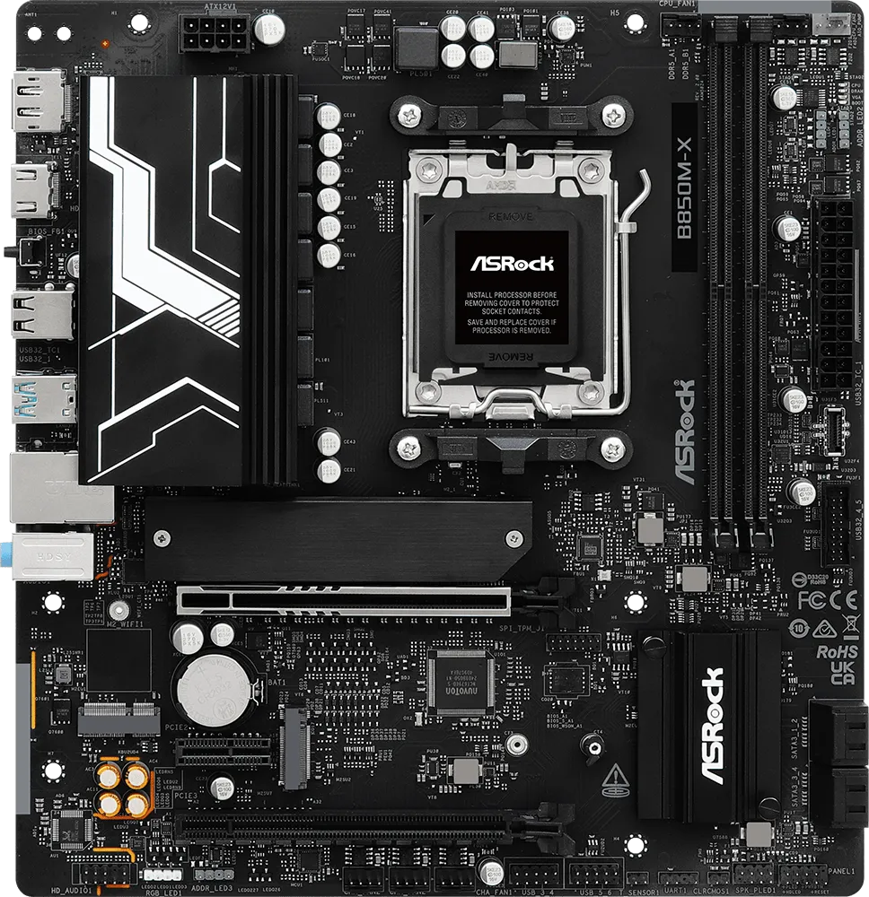 Carte Mère ASRock B850M-X R2.0 (AMD AM5) Micro ATX
