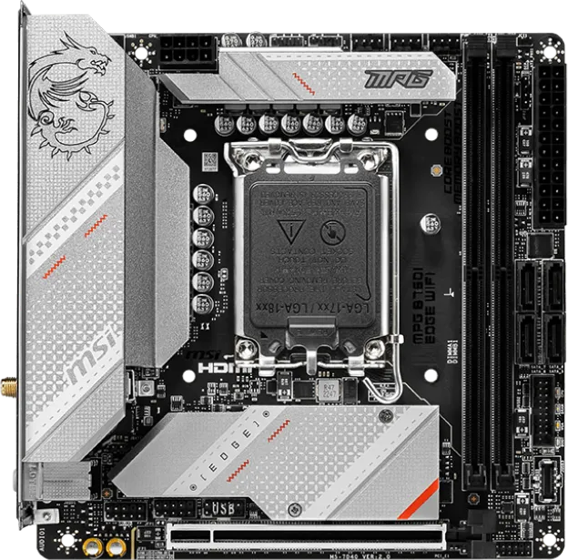 Carte Mère MSI MPG B760I Edge WiFi DDR5 (Intel LGA 1700) Mini ITX