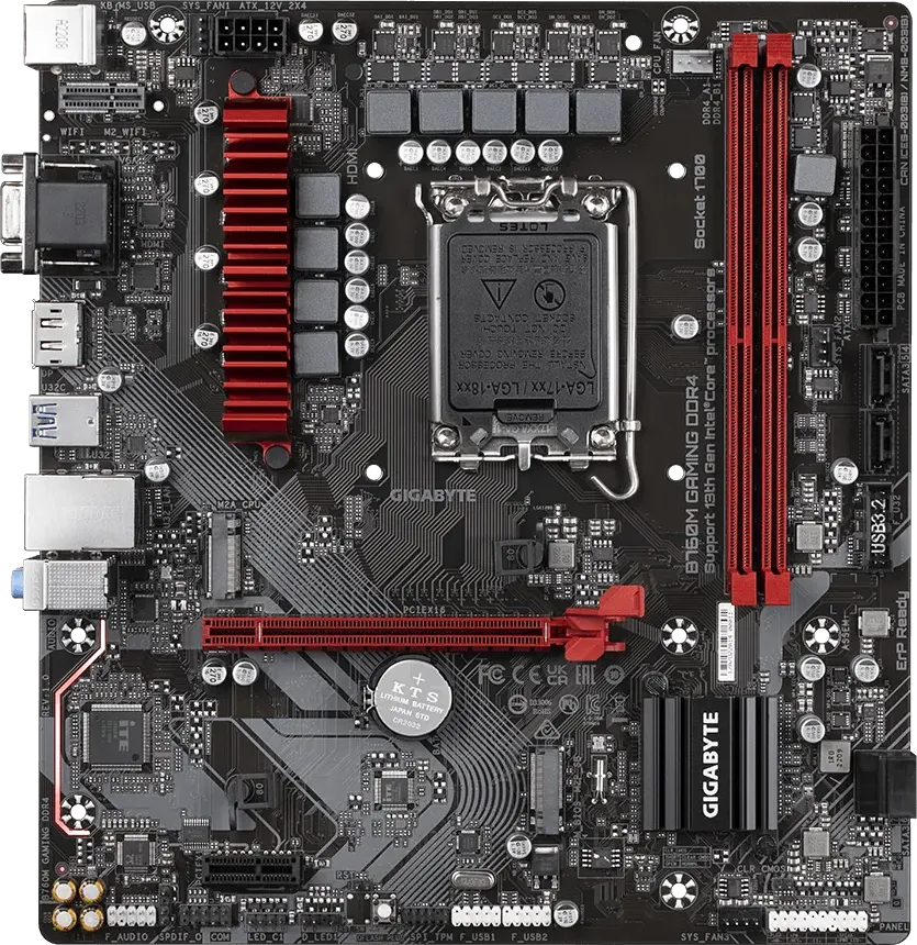 Carte Mère Gigabyte B760M Gaming DDR4 (Intel LGA 1700) Micro ATX