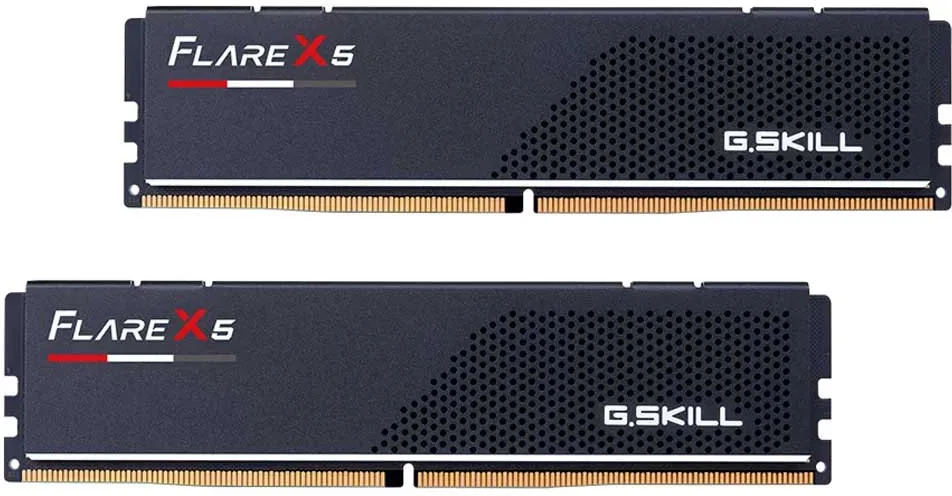 Kit Barrettes mémoire 32Go (2x16Go) DIMM DDR5 G.Skill Flare X5 6000MHz AMD Expo (Noir)