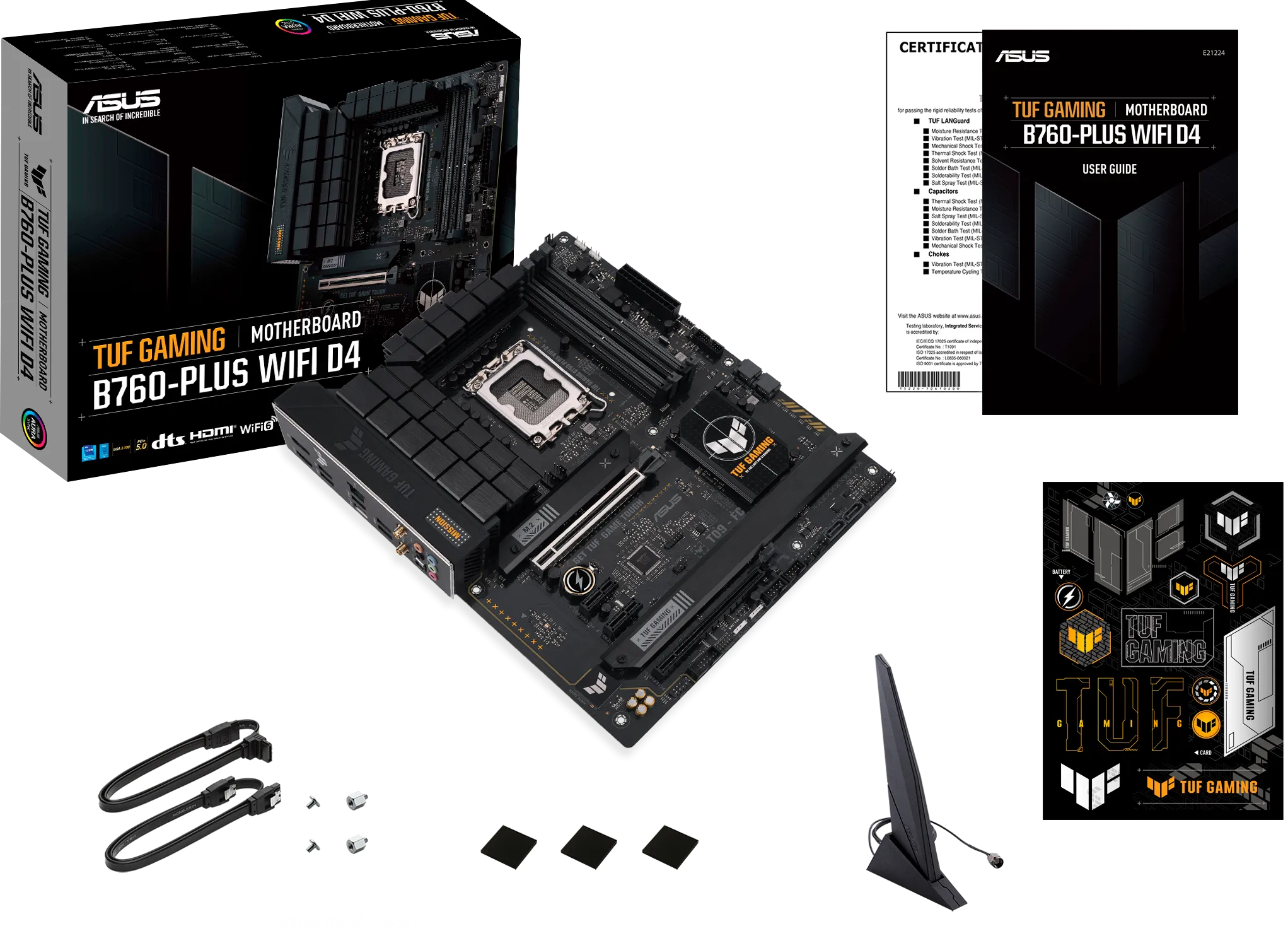 Carte Mère Asus Tuf Gaming B760-Plus Wifi DDR4 (Intel LGA 1700)