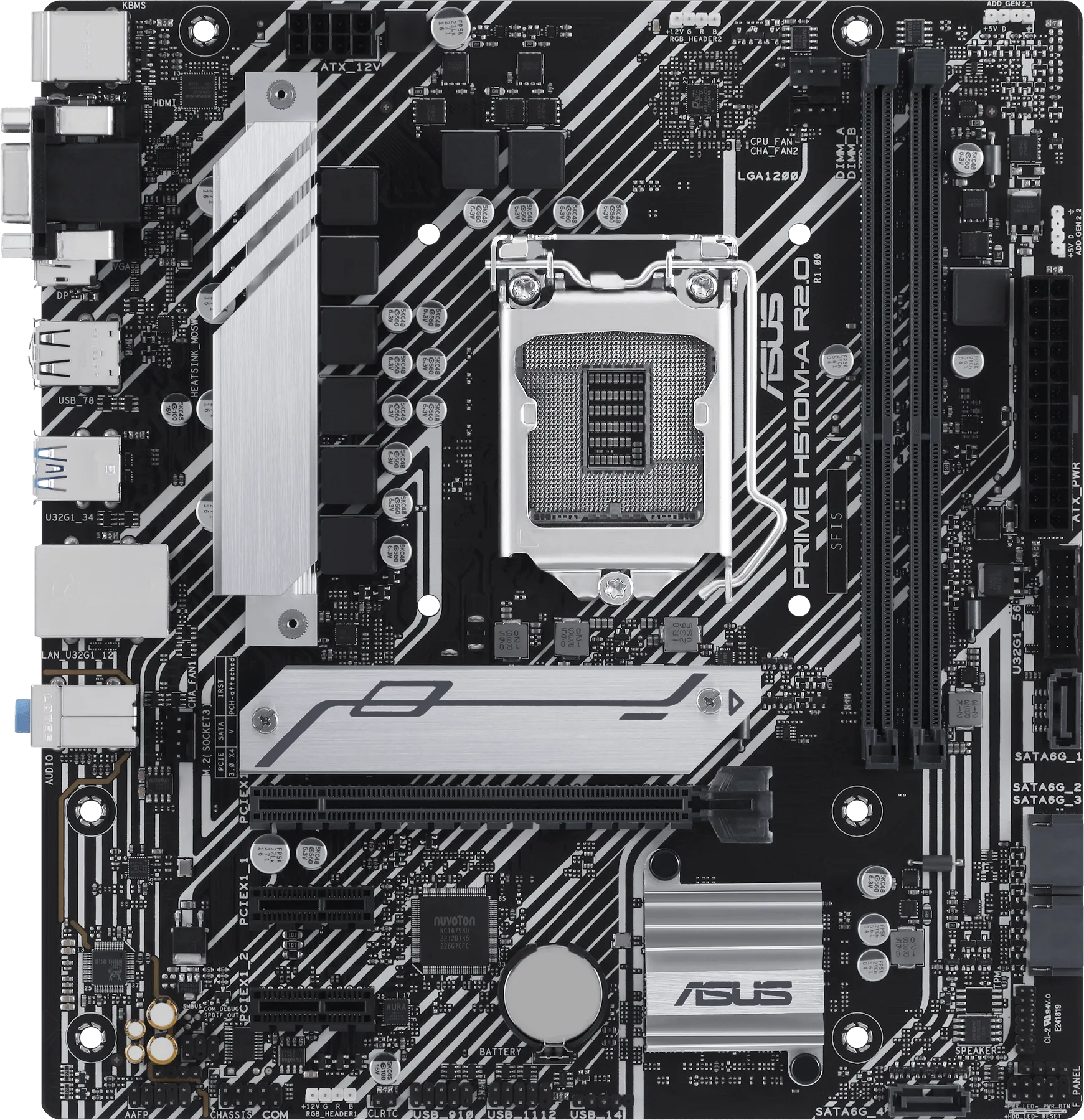 Carte Mère Asus Prime H510M-A R2.0 (Intel LGA 1200) Micro ATX