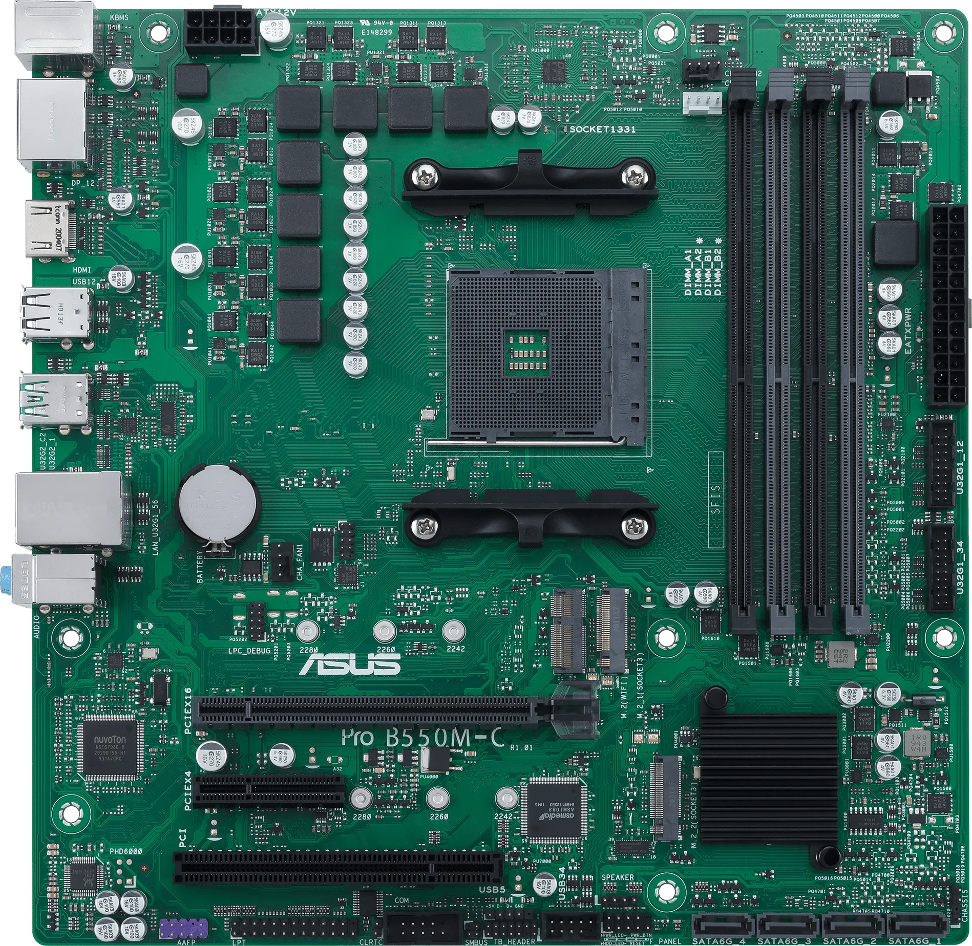 Carte Mère Asus Pro B550M-C/CSM (AM4) Micro ATX