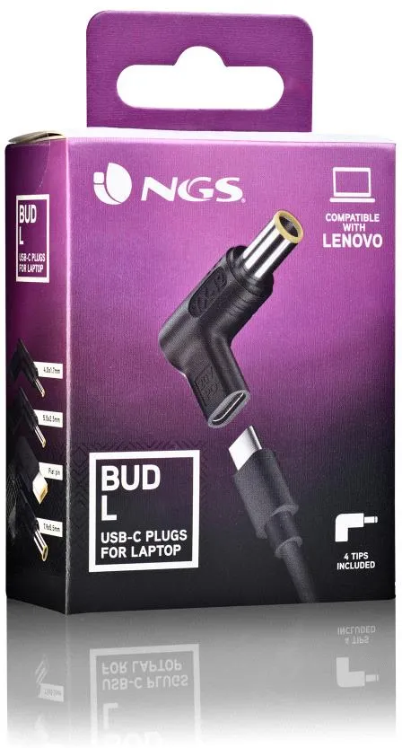 Pack 4 Embouts USB-C NGS Bud pour ordinateur portable Lenovo