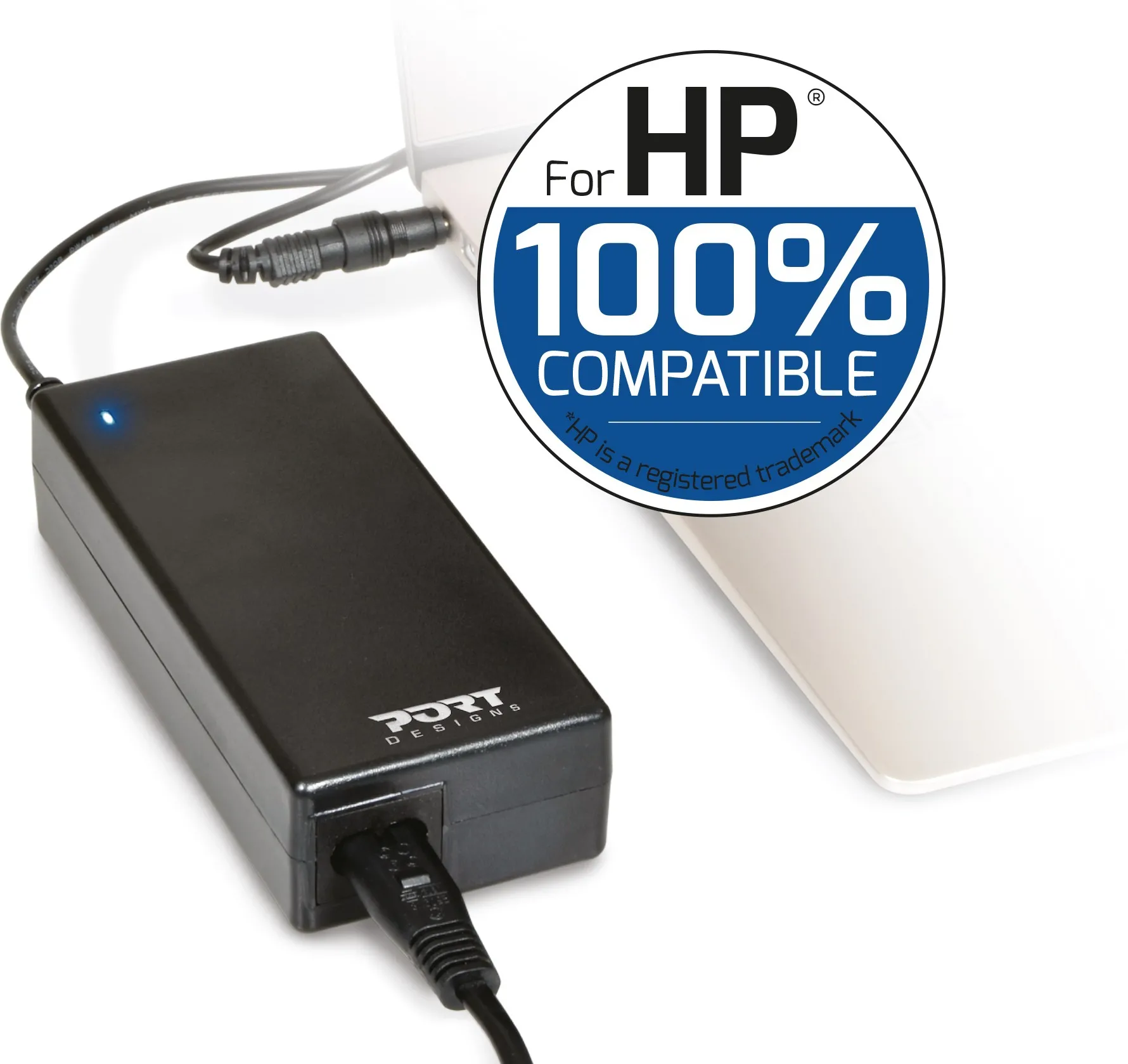 Chargeur universel Port Designs compatible HP 90W - 5 embouts