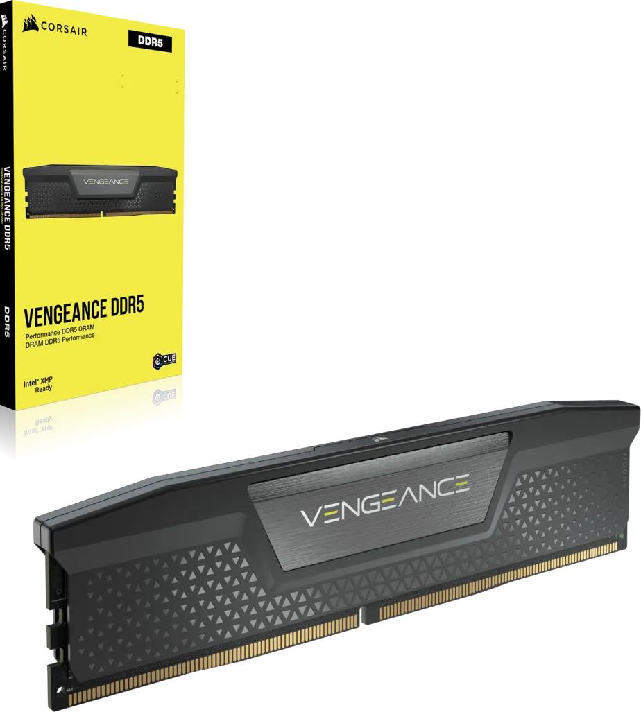 Kit Barrettes mémoire 64Go (2x32Go) DIMM DDR5 Corsair Vengeance  5200MHz (Noir)