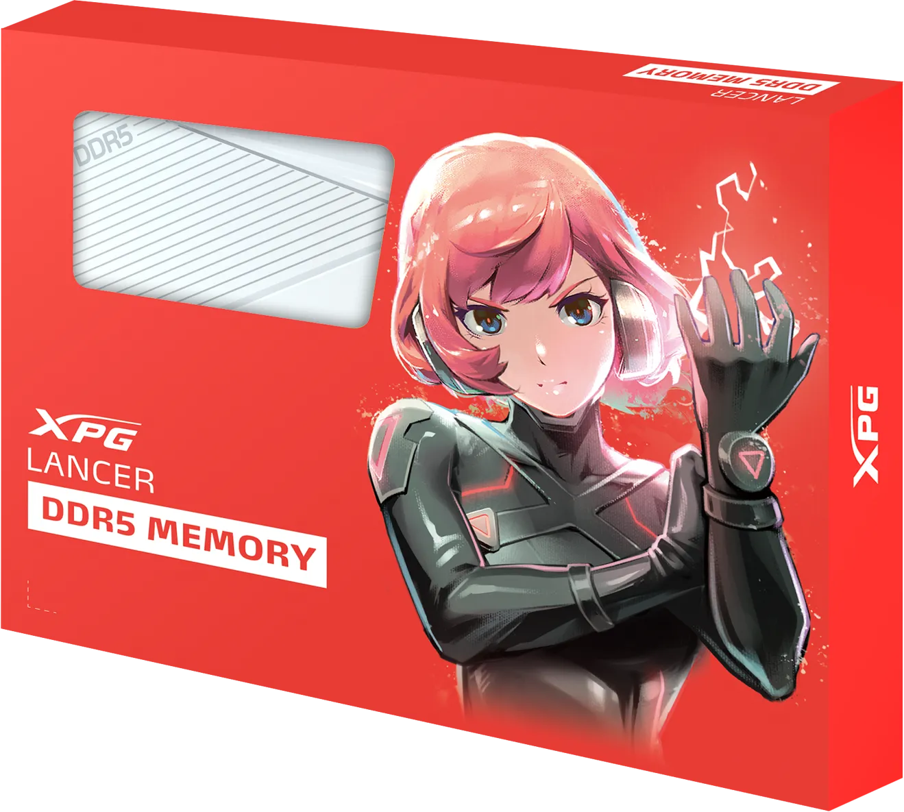 Kit Barrettes mémoire 32Go (2x16Go) DIMM DDR5 Adata XPG Lancer  6400MHz (Blanc)