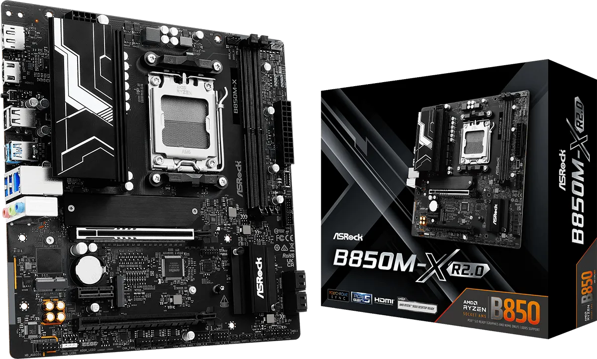 Carte Mère ASRock B850M-X R2.0 (AMD AM5) Micro ATX