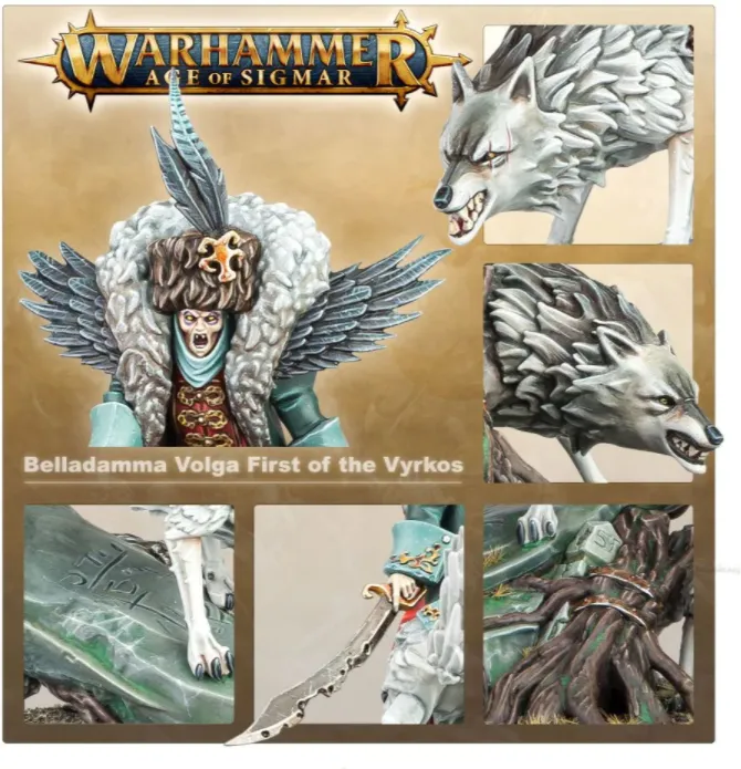 Warhammer AoS - Soulblight Gravelords Belladamma Volga First of The Vyrkos