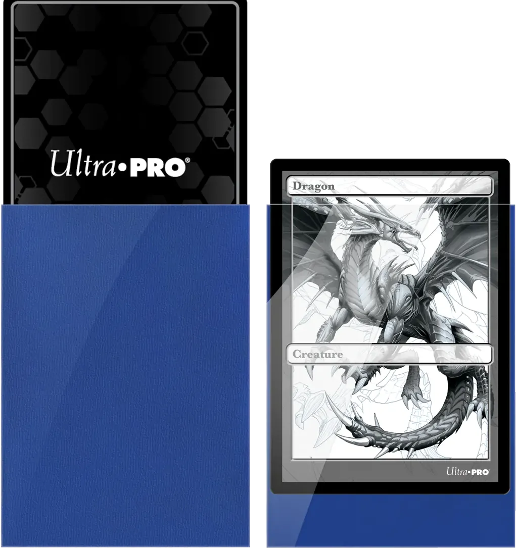 Lot de 100 Sleeves Ultra Pro Pro-Gloss Format Standard 66x91mm (Bleu)