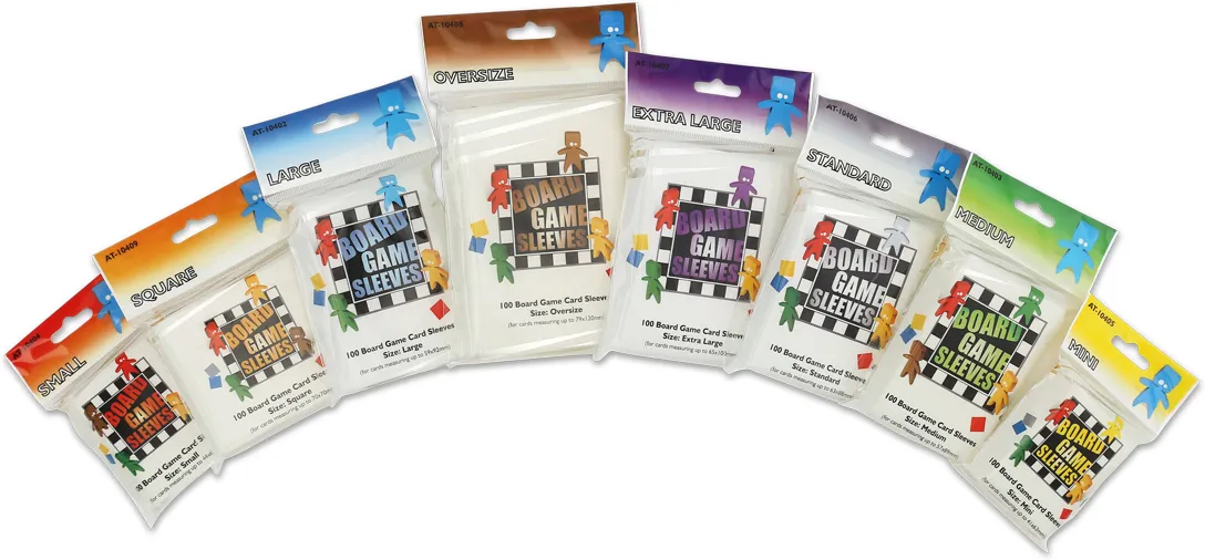 Lot de 100 Sleeves Board Game 57x89mm (Transparent)