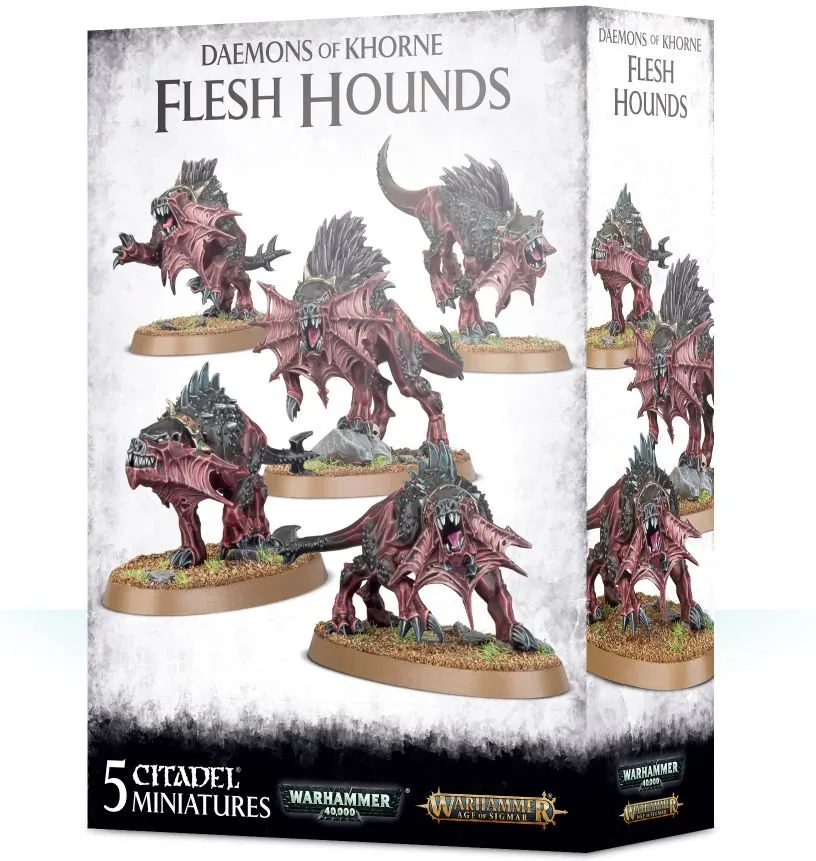Warhammer AoS & 40k - Daemons Of Khorne Flesh Hounds
