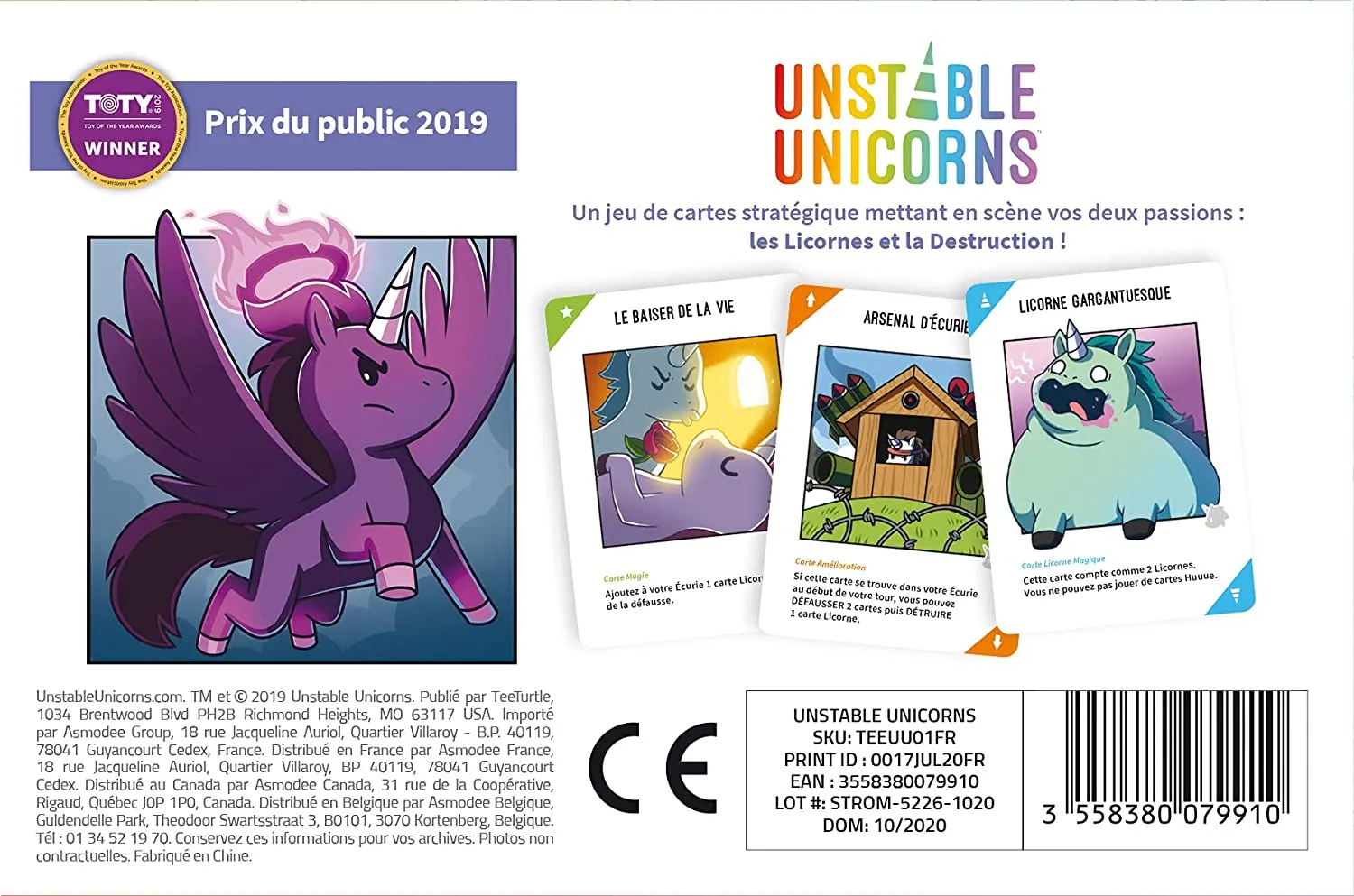 Jeu - Unstable Unicorns
