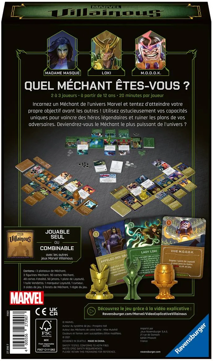 Jeu - Villainous Marvel : Le pouvoir du Mensonge (Extension 1)