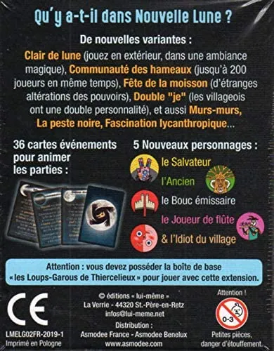 Jeu - Loups-garous de Thiercelieux : Nouvelle Lune (Extension)