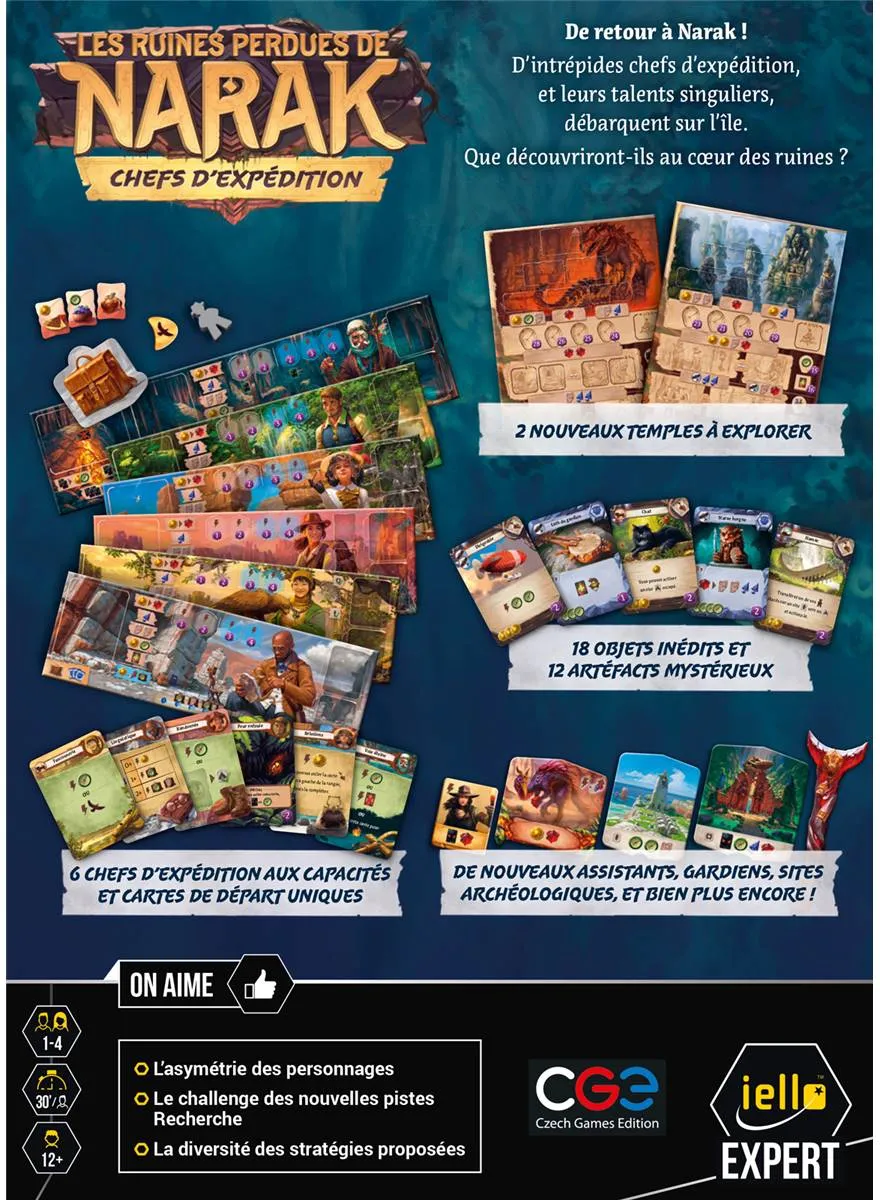 Jeu - Les Ruines Perdues de Narak : Chefs d'expédition (Extension)